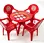terrace plastic table set